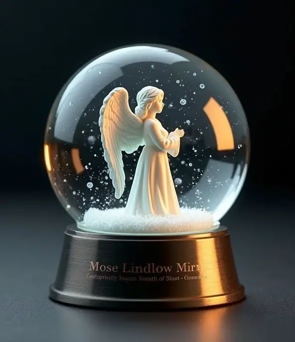 angel snow globe custom snow globes